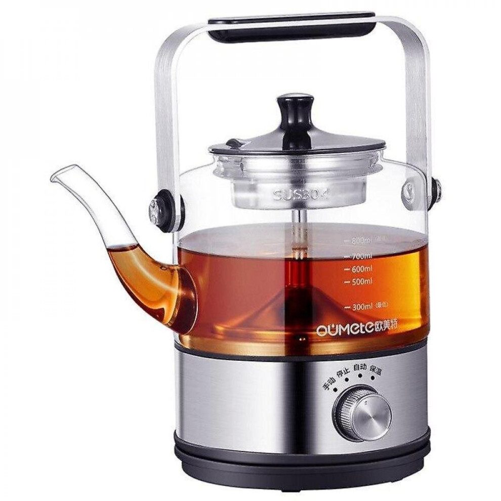 Hkhbjs Electric Kettle Tea Pot Coffee Pot Glass Steam Teapot Automatic Type Set Kettles Brown
