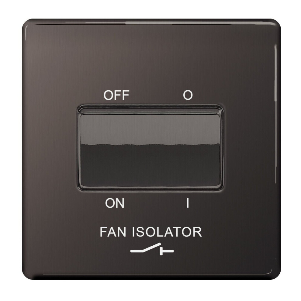 Bg Fbn15 Screwless Flatplate Fan Isolator Switch 3 Pole 10A 5050765006705