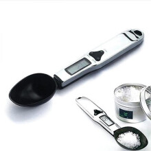 500g/0.1g Digital Measuring Spoon Weight Scale(silver)