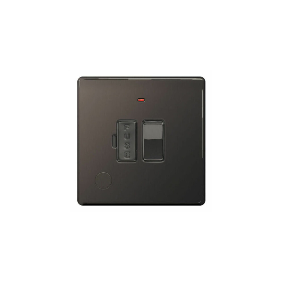 Bg Fbn53 Screwless Flatplate Switched Spur Flex Outlet/Neon 13A 5050765006835