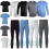Men's Full Set Thermal Underwear Long Sleeve Shirt Vest Top & Long Jhons Trouser 1