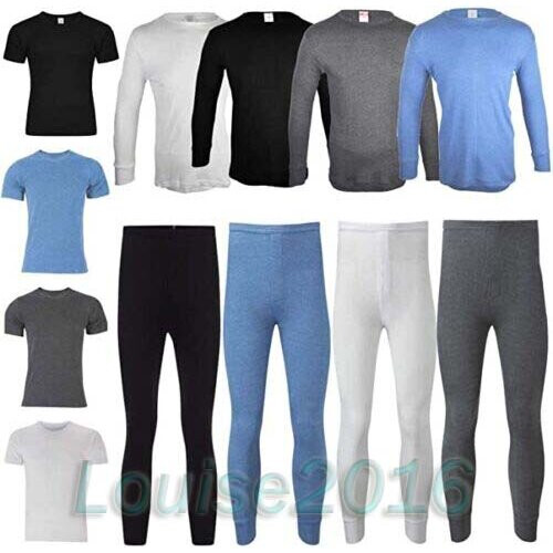Men's Full Set Thermal Underwear Long Sleeve Shirt Vest Top & Long Jhons Trouser