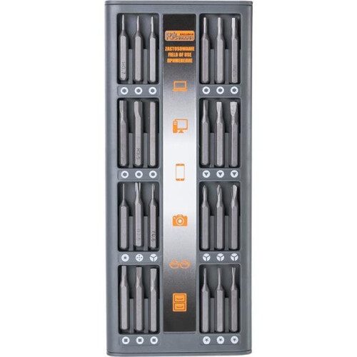 RICHMANN C5368, precision screwdriver set 48 pcs, S2 steel, torx, PH, hex, SL 2