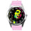 Pink Leather Round Watch for Reggae Fans 1