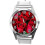 Silver Leather Round Watch for Flowers Fans e2 1