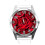White Leather Round Watch for Flowers Fans e1 1