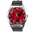 Black Leather Round Watch for Flowers Fans e2 1