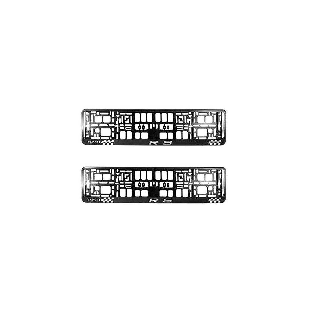 Pair (2Pcs) Taport Rs 3D Car Registration License Number Plate Surround Holder Frame Surround 5056495507482
