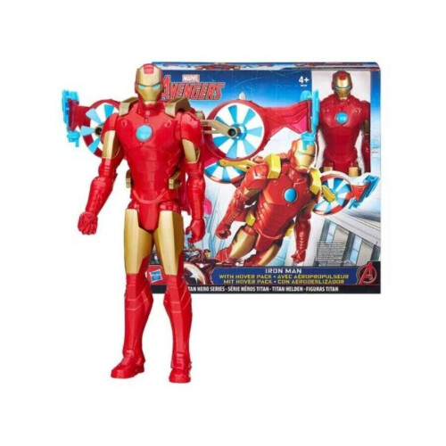 Hasbro Marvel Avengers Titan Hero Series Iron Man with Hover Pack Action Fig 1