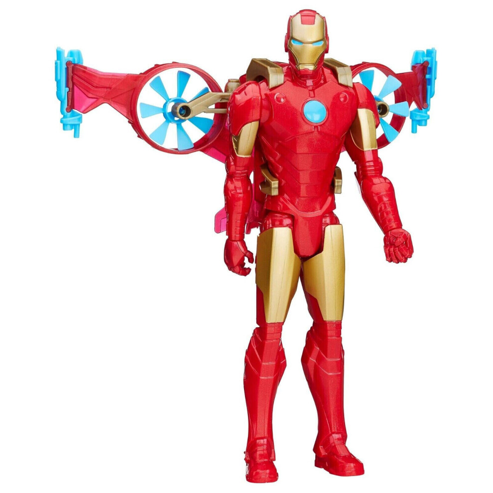 Hasbro Marvel Avengers Titan Hero Series Iron Man With Hover Pack Action Fig