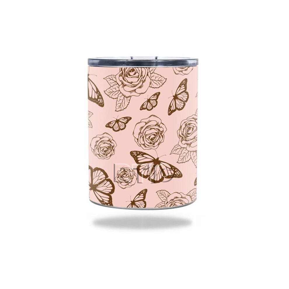 MightySkins RTLOW10-Butterfly Garden Skin for RTIC Lowball 10 oz 2016 Wrap Cover Sticker - Butterfly Garden-image-OPC-P9YXHYR-NEW
