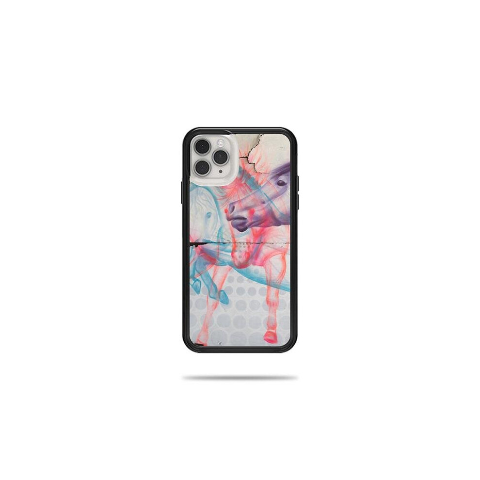 MightySkins LIFSLIPH11PRM-Damaged Horses Skin for Lifeproof Slam Case iPhone 11 Pro Max - Damaged Horses-image-OPC-P9YXJ2T-NEW