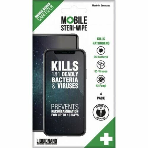 Liquidnano Mobile Steri Wipe 4 Pack