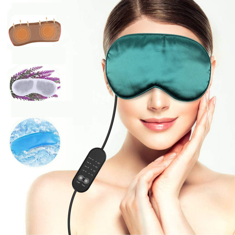 USB Heated Eye Mask for Blepharitis Warm Eye Compress Electric Massage