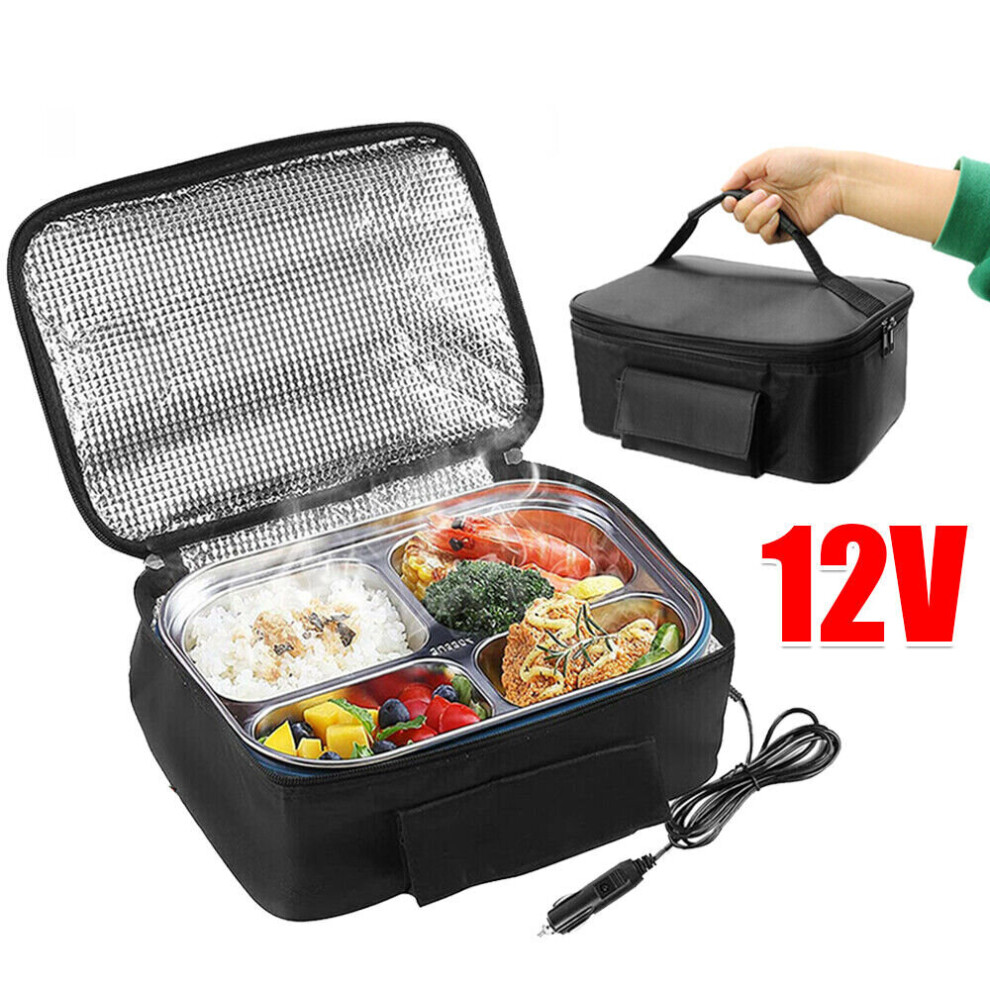 Electric Heated Heating Lunch Box 12VCar Mini Microwave Oven Lunch Bag