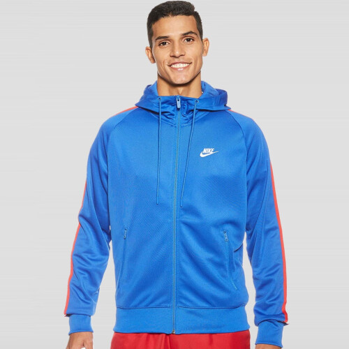 AR2242 AR2255 Nike Mens Tracksuit Blue L Nike Mens Tribute Poly Hooded Sports Tracksuit on OnBuy