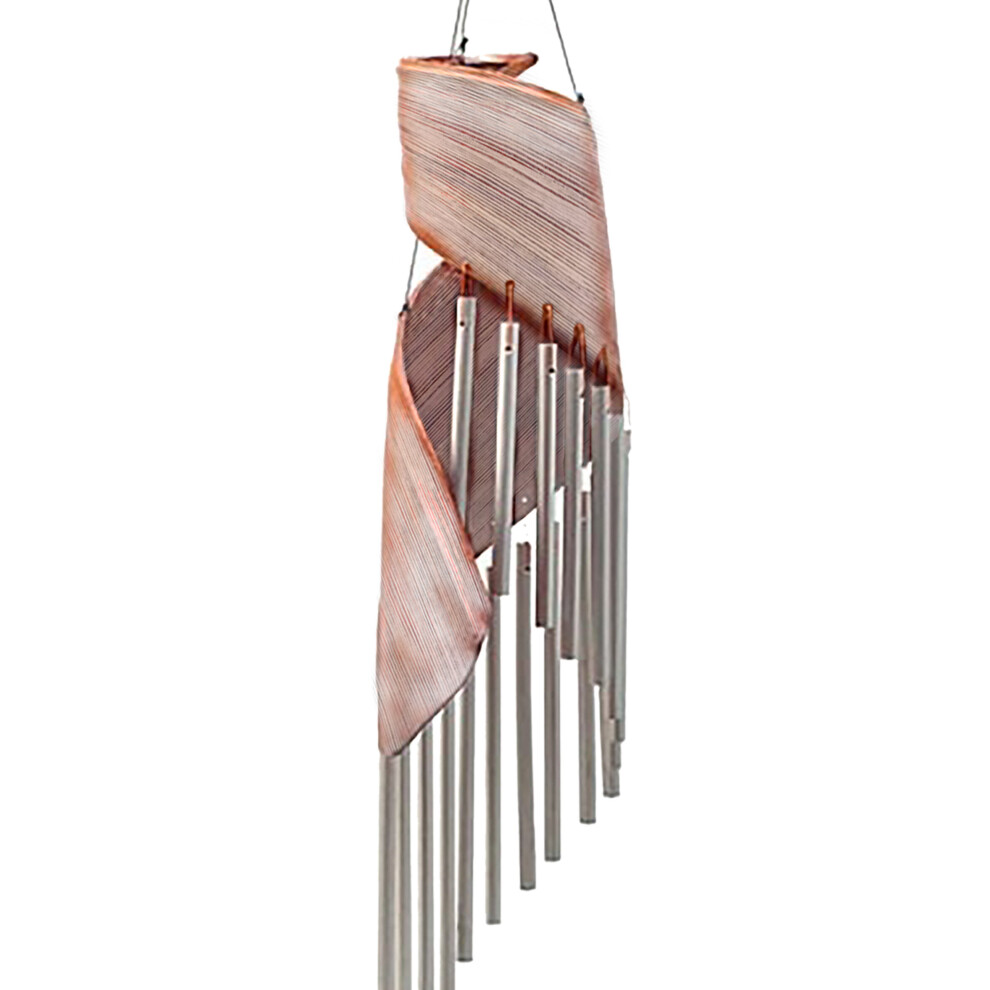 Ancient Wisdom Coconut Leaf Wind Chimes - Whitewash