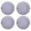 Set of 4 Reactive Glaze Stoneware Dinner Plates Blue Green Grey Dinnerware Set 1