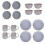 Full Set Reactive Glaze Stoneware Blue Green Grey Dinnerware Plates Bowls Mugs 1
