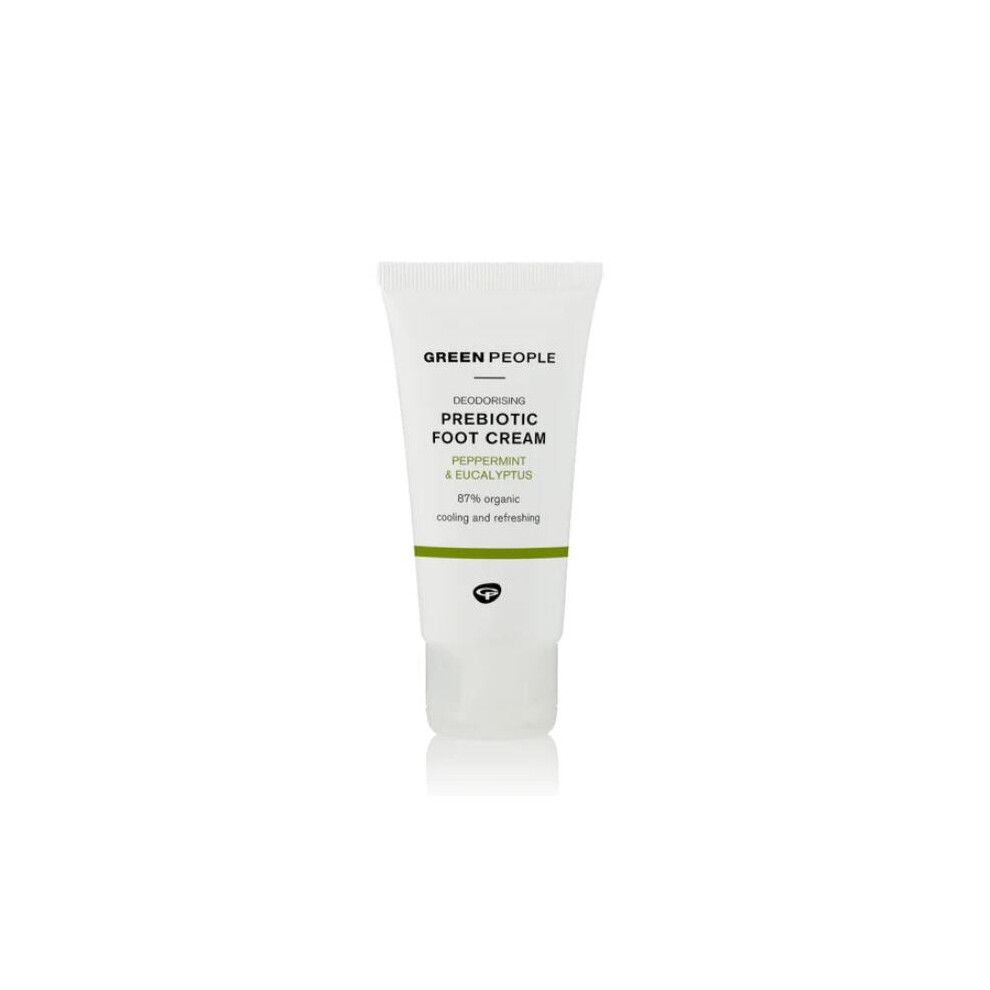 Green People Deodorising Prebiotic Foot Cream 50ml (Pack of 6)