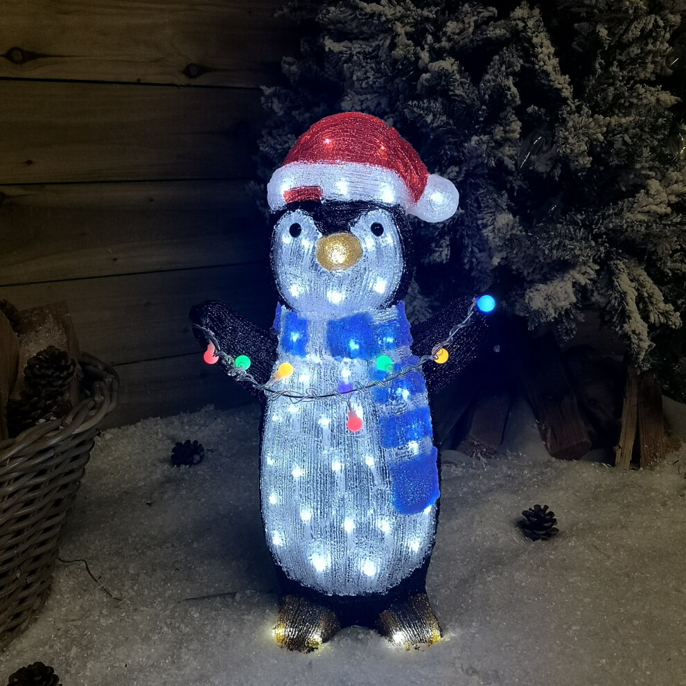 Samuel Alexander Led Indoor Outdoor Acrylic Christmas Penguin Decoration 51Cm