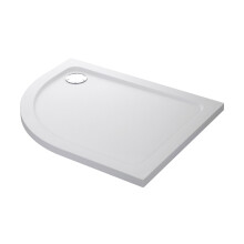 Mira Quadrant Anti Slip Shower Tray Right Offset Bathroom 0 Upstands 1000x800mm