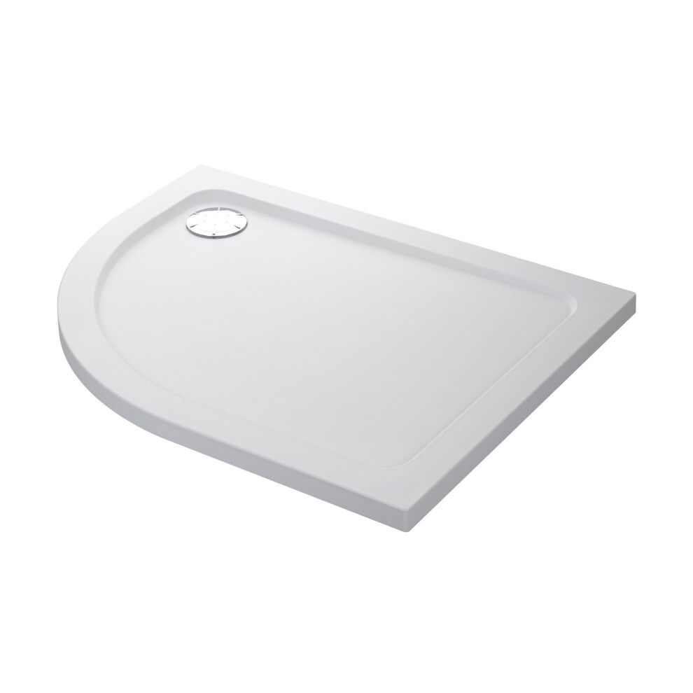 Mira Quadrant Anti Slip Shower Tray Right Offset Bathroom 0 Upstands 1000x800mm