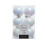 48 White Iridescent Christmas Baubles Shatterproof Tree Decoration 6cm 2