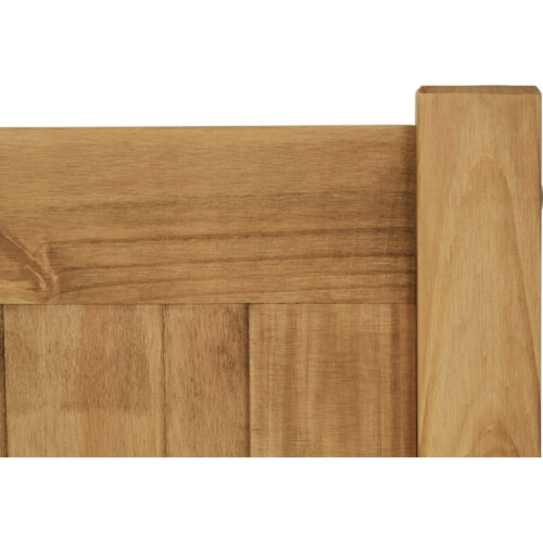 Maya 4FT 6inch Double Distressed Waxed Pine Bed Frame Only 2