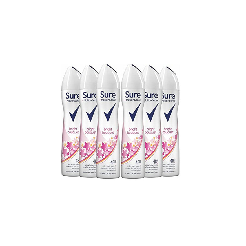 Sure Motionsense Bright Bouquet 48H Anti-Perspirant Deodorant For Women 6x250ml