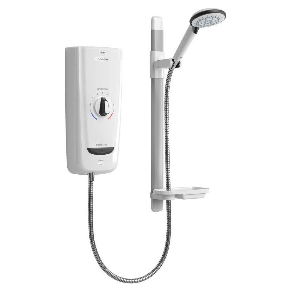 Mira Advance Thermostatic Electric Shower 8.7kW White & Chrome 1.1785.001