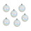48 White Iridescent Christmas Baubles Shatterproof Tree Decoration 6cm 4