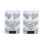 24 White Iridescent Christmas Baubles Shatterproof Tree Decoration 6cm 1