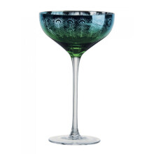 Artland Glassware Peacock Champagne Saucers Set of 2