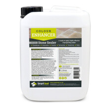 (5 Litres) Smartseal Natural Stone Sealer - Colour Enhancing Finish - Wet Look Patio Sealer & Stone Sealer for Sandstone, Limestone, Granite, Travertine & Slate
