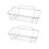 Vivo (Rectangular) 2x Shower Caddy Bathroom Suction Shelf Storage Shampoo Soap Holder No Drill 1