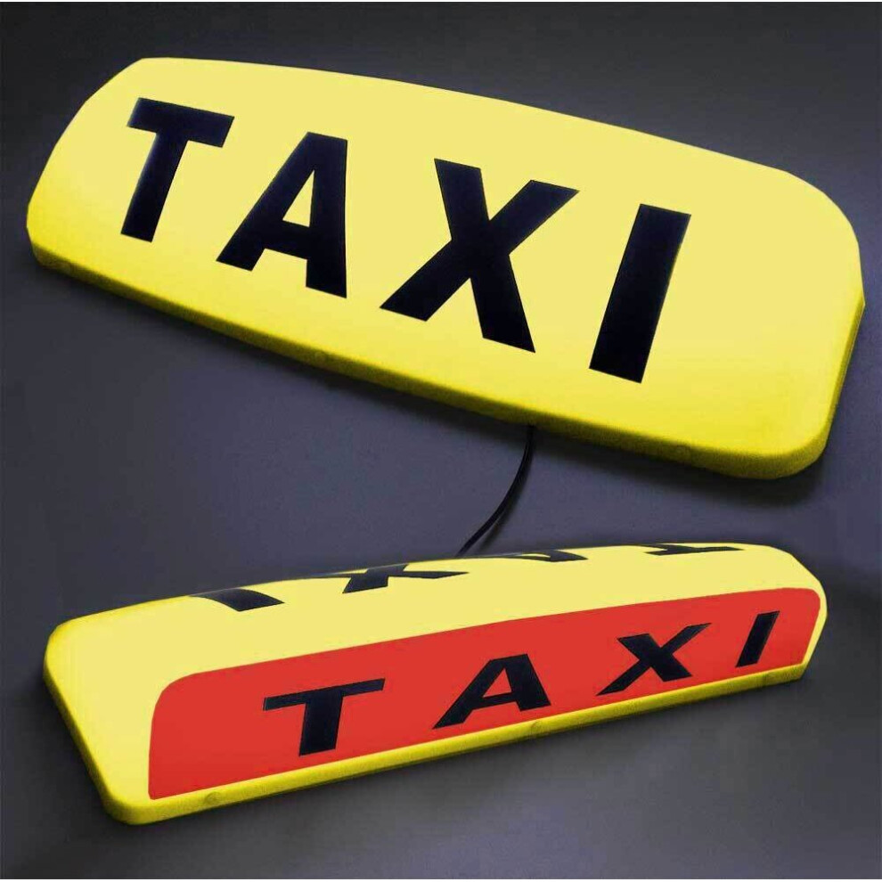 23" Led Magnetic Taxi Roof Sign - Meter Topsign Cab Light/Yellow 750869939231