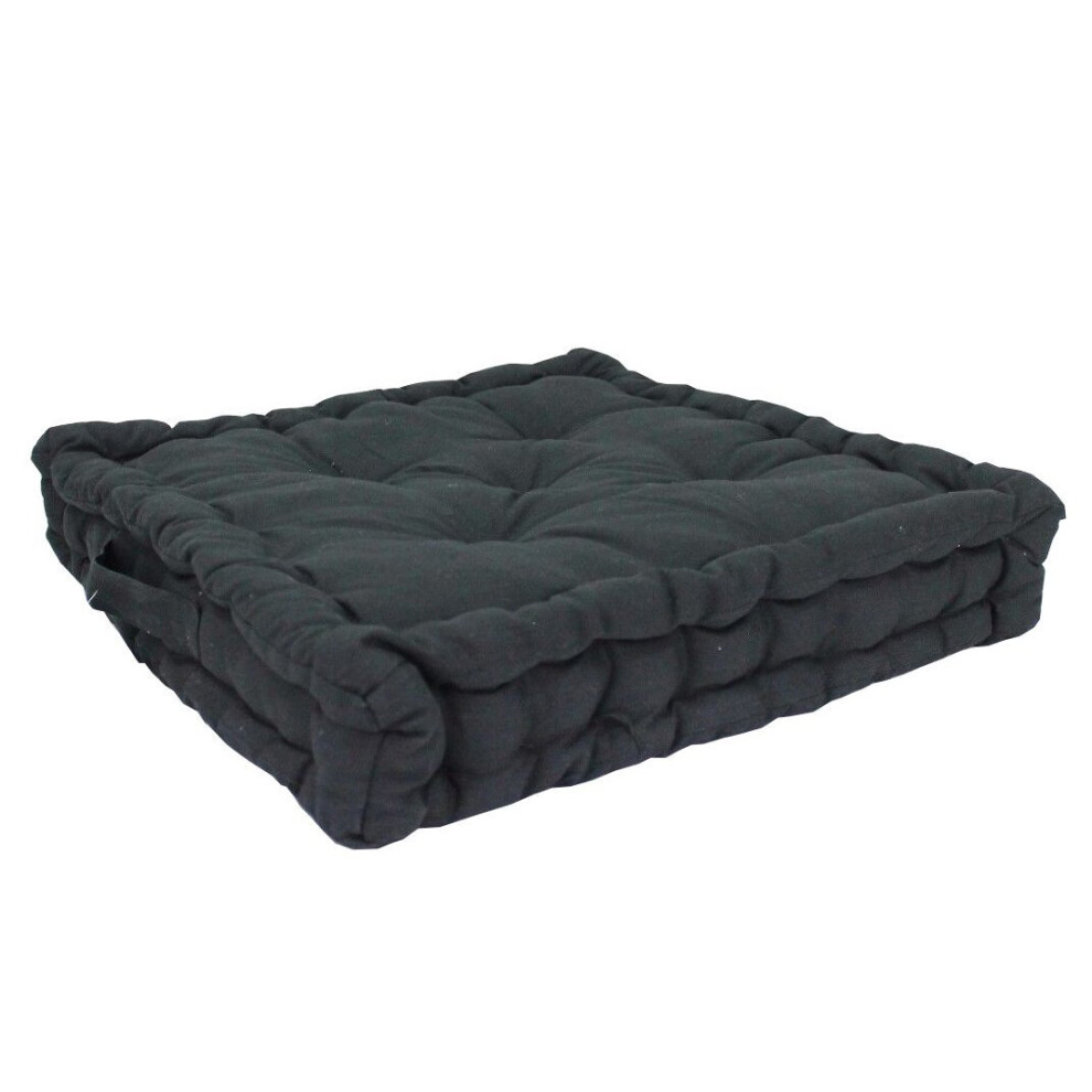 (Black) AmigoZone Booster Cushion Seat Pads Cotton Covered