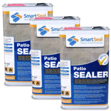 (3 x 5 Litres) Smartseal Patio Sealer - Protect Concrete Precast Slabs against Black Spot, Stain Resistant, Matt Finish, Concrete Sealer