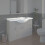 Bathroom WC Basin 1200mm Compact Sink Single Tap Hole White BASIN ONLY 1