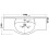 Bathroom WC Basin 1200mm Compact Sink Single Tap Hole White BASIN ONLY 3
