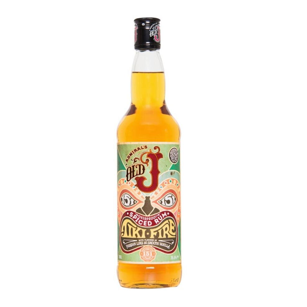 Old J Tiki Fire Spiced Rum 70cl