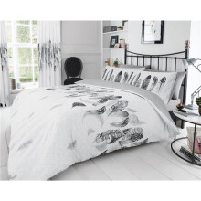 (Double) Duvet sets white & grey dream catcher feathers new quilt cover bedding