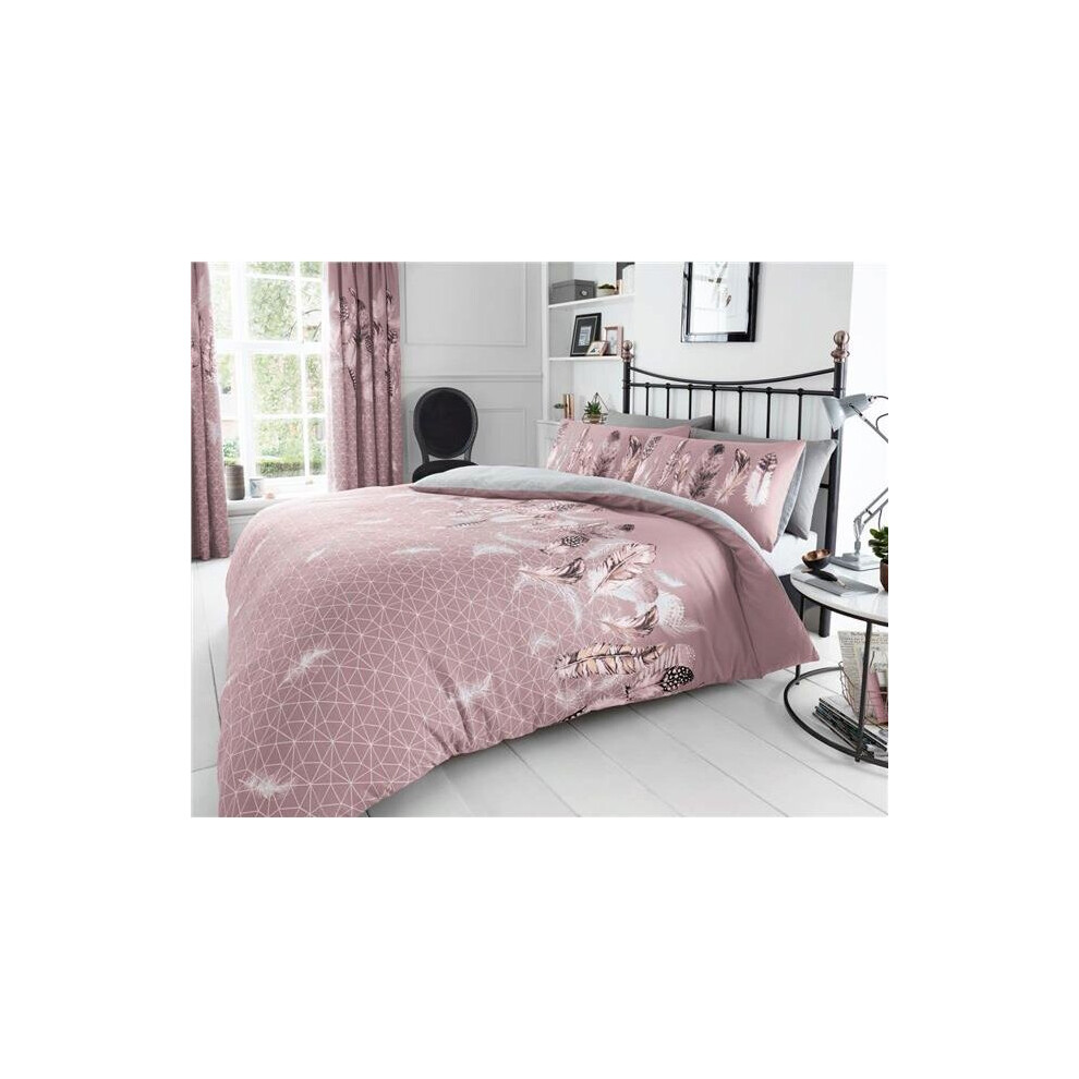 (Double) Duvet sets pink dream catcher feathers design new quilt cover bedding