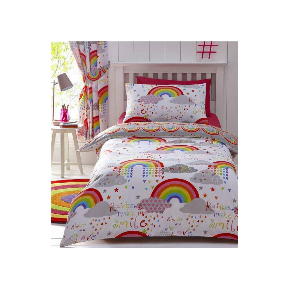 Homemaker Bedding (Duvet Set - Double) Girls Duvet Cover Sets Rainbows Bright Bedding & Curtains Available
