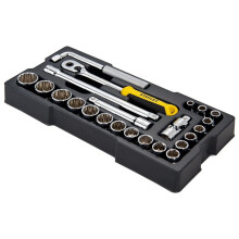 Stanley Tools 1/2in Drive 12 Point Metric Socket Module 23 Piece STA174726