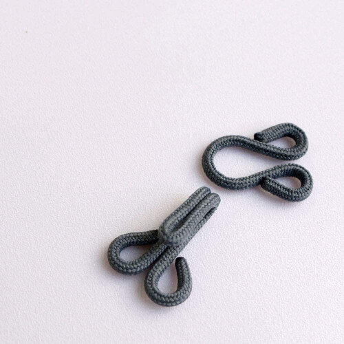 Prym Prym Fur Hooks and Eyes Grey Covered, one Size 1