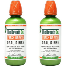 The Breath Co Fresh Breath Oral Rinse - 500 ml, Mild Mint - 2 Pack