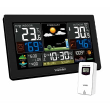 Youshiko YC9445 (Official 2022 UK Version) Wireless Weather Station Radio Controlled Clock