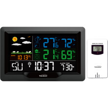 Youshiko YC9442 Weather Station, Radio Controlled Clock (Official UK Version), Temperature Humidity, Barometric Pressure